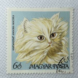 ハンガリー 切手 使用済み 消印入り 猫 コレクション MAGYAR POSTAアンティーク 