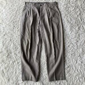 * выставить возможно B* 1990SS [ Comme des Garcons Homme ] хлопок лен материалы *#linen широкий слаксы # выставить костюм / серый ju# сам период #