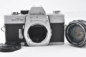 Minolta ミノルタ SRT101 シルバー ★ MC ROKKOR-PF 55mm F1.7 レンズ (t7492)