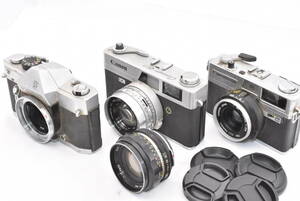 Canon Canonet QL17 / DATEMATIC / PETRI V VI / C.C Auto Petri 55mm F1.8 セット (t4965)