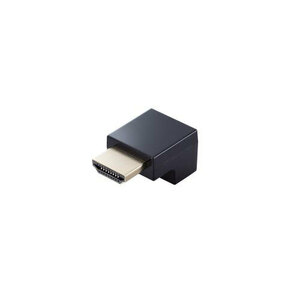 まとめ得 エレコム HDMI L字型アダプター(タイプA-タイプA)スリム 下向き AD-HDAABS02BK x [2個] /l