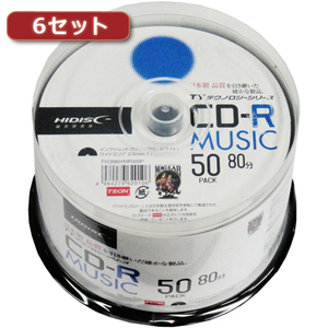 300 pieces set (50 sheets X6 piece ) HI DISC CD-R( music for ) high quality TYCR80YMP50SPX6 /l