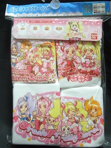 ☆ フレッシュプリキュア ☆ ドキドキインナー4点セット ショーツ・インナー 4枚組 キュアピーチ・ベリー・パイン・パッション柄 120cm