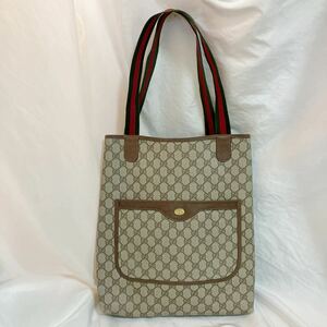 GUCCI オールドグッチ GG柄 シェリーライン PVC トートバッグ