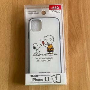 スヌーピー　ハードケース　iPhone11 スマホケース　アイフォン　ピーナッツ　犬　イヌ　いぬ　白　黒　黒白　白黒　モノトーン