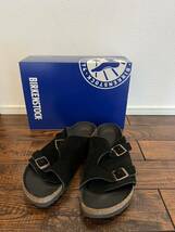 EDIFICE【別注】BIRKENSTOCK Zurich 黒　サイズ　43 ナロー幅　ビルケンシュトック　エディフィス　チューリッヒ　サンダル　ブラック_画像3