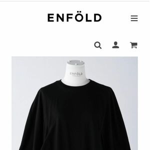 2023AW ENFOLD ＳＣＡＬＬＯＰＥＤ　Ｔ－ＳＨＩＲＴ 