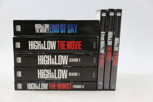 【CA】041314/中古/DVD,Blu-ray/ HiGH &LOWシリーズ/THE MOVIE/END OF SKY/SEASON1&2/THE WORST/ EPISODE.0/THE RED RAIN/8点セット/箱破損