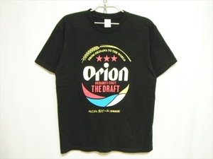 【K143】送料無料★良品★Orion オリオンビール 半袖Tシャツ Lサイズ ロゴプリント 沖縄