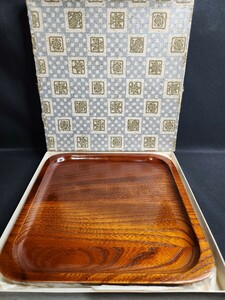 * zelkova O-Bon zelkova natural tree square plate beautiful wood grain angle tray wooden 