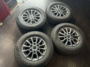 バリ山 ハイエースなど 15インチ社外アルミ 195/80R15 4本セット