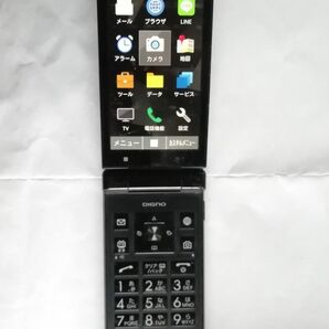 3622【中古・SIMフリー】701KCブラックソフトバンク4Gガラホ