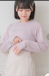 新品　エムズエキサイトems 韓国　ラメ刺繍ショートTシャツ　ハニーズ　チコ　ディーホリック　