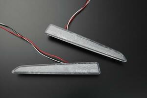 LED124発 LA600S/610 タントカスタム LED リフレクター クリア