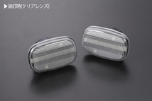 高輝度18LED トヨタ 点滅 LED サイドマーカー クリアレンズ JZS160/JZS161 16系 アリスト NZE/ZZE120系 中期後期 アレックス_画像2