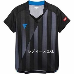 victas 【レディースサイズ2XL】黒　ブラック　ゲームシャツ　新品未使用　ヴィクタス 日本代表モデル