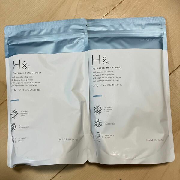 H& 水素入浴剤　アッシュアンド　750g 2袋