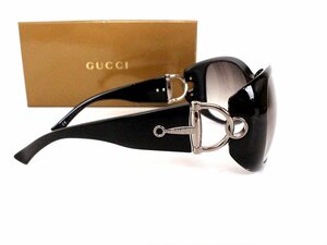  хорошая вещь *GUCCI[ Gucci ] gun chi-ni бабочка type солнцезащитные очки * черный × серебряный металлические принадлежности * коробка * женский * Logo 