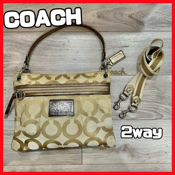 COACH POPPY 2wayバッグ COACH コーチ キャンバス ハンドバッグ ショルダーバッグ