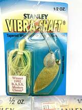 新品 スタンレー スタンレイ バイブラシャフト STANLEY VIBRA SHAFT 1/2oz オールド 廃盤 ブラックバス スピナーベイト 3個 送料無料_画像2