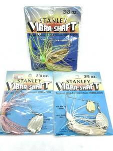 新品 スタンレー スタンレイ バイブラシャフト STANLEY VIBRA SHAFT 3/8oz オールド 廃盤 ブラックバス スピナーベイト 3個 送料無料