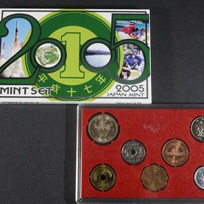 (687)日本貨幣セット11点 未使用1995年1996年1997年1998年1999年2000年2001年2002年2003年2004年2005年状態良好ミント硬貨コイン造幣局の画像7