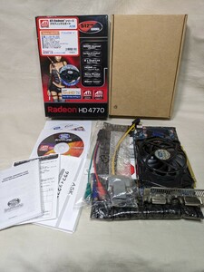 【状態良好・付属品全て有り】SAPPHIRE RADEON HD 4770 512MB DDR5 PCI-E