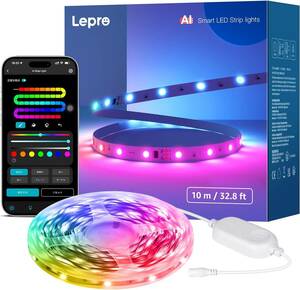 Lepro AI led tape light S1 AI raw . light 10m Smart AI lighting MagicColor current . tape Alexa/Google Home correspondence [Lepro+ Appli account 