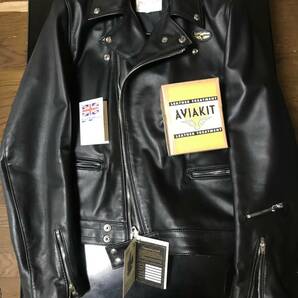 超希少サイズ44 極美品 ルイスレザー サイクロン タイトフィット カウハイド Lewis Leathers No.441T 44 豪華特典付きの画像2