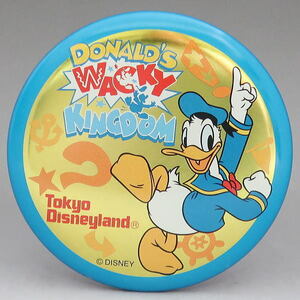 ディズニー　ドナルド　TDL缶バッジ　ドナルド・ワッキーキングダム　東京ディズニーランド　1999年　新品