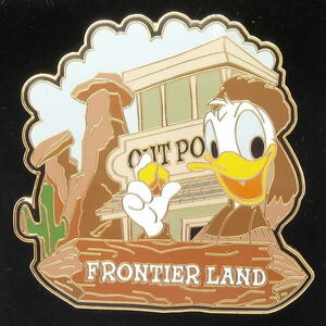  Disney Donald Frontier Land * pin 3500 piece limitation WDW Dayz knee world USA 2001 year 4 month 21 day Release new goods 