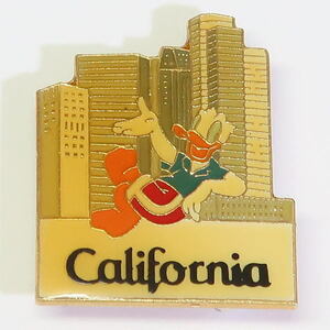 ディズニー　ドナルド　バッジ　California/ビル　Monogram Products社　USA　1980年代