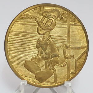 ディズニー　ドナルド　Character of the Month コイン　メダル　ディズニーランド45周年　USA　2000年7月　説明文＆ケース付き