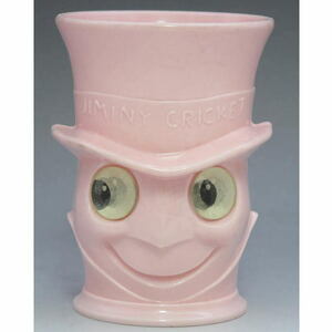 Disney Jiminy Pinocchio Vintage Cup (розовый) пластиковый угол 1970 -х годов движется больше