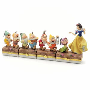 ディズニー　白雪姫と7人の小人　陶器ヒンジボックス4点　Bradford Exchange社　2013年　個別番号入り