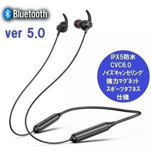 タフネススポーツ仕様Bluetooth5.0搭載ワイヤレスイヤホンIPX5防水Z