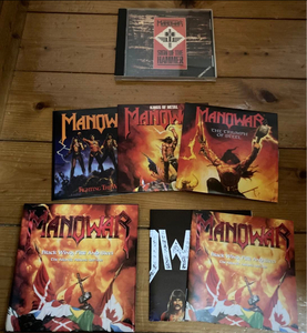 マノウォー MANOWAR 4枚 ★ SIGN OF THE HAMMER / FIGHTING THE WORLD / KINGS OF METAL / THE TRIUMPH OF STEEL ★