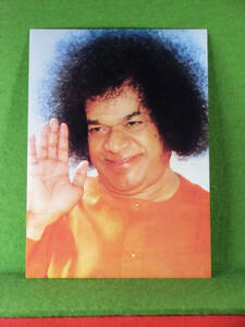 インドの聖人　サイババ　カラー写真G-大　 縦250mm x 横200mm 