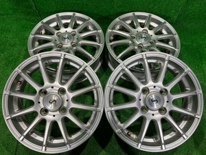 ★愛知発 最終出品 再出品無し Weds 14×4.5J 100/4穴 +45 ハブ径68ｍｍ 120サイズ 2個口発送 ※商品説明要確認 