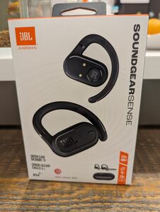 オープンイヤー完全ワイヤレスイヤホン JBL Soundgear Sense JBLSNDGEARSNSBLK Black