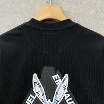 人気・半袖Tシャツ 定価2万◆Emmauela・イタリア・ミラノ発◆高級 快適 速乾 個性 ウサギ柄 トレンド スウェット レジャー 春夏 L/48サイズ_画像3