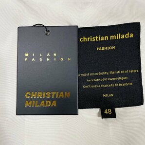 定価8万★christian milada・ミラノ発・上下セット★上品 薄手 速乾 無地 ジャケット パンツ アウトドア 個性 定番 メンズ 2XL/52サイズの画像9