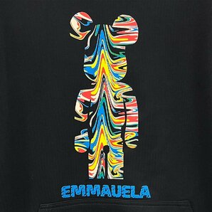 個性・パーカー 定価5万◆Emmauela・イタリア・ミラノ発◆人気 保温 ソフト 遊び心 クマ カラフル スウェット プルオーバー L/48サイズの画像6