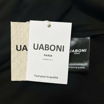 最上級EU製＆定価3万◆UABONI*ユアボニ*半袖Tシャツ*フランス*パリ発◆高品質カシミヤ ソフト 無地 サマーニット プルオーバー トップス 48_画像8