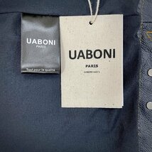 最上級EU製＆定価19万◆UABONI*Paris*ユアボニ*レザージャケット*フランス*パリ発◆上質牛革 重厚 ライダース オートバイ アウター 2XL/52_画像8