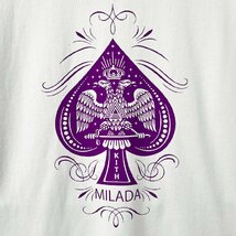 定価2万★christian milada・ミラノ発・半袖Tシャツ★高級 綿100％ 快適 薄手 通気 ロゴ 個性 トップス プルオーバー 日常 男女兼用 L/48_画像3