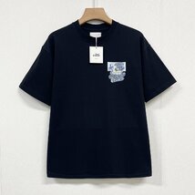 最高級ヨーロッパ製※定価2万◆ブルガリア発※RISELIN 半袖Tシャツ 上品 通気 薄手 イラスト カットソー スウェット レトロ 男女兼用 L/48_画像2