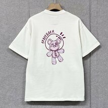 個性・半袖Tシャツ 定価2万◆Emmauela・イタリア・ミラノ発◆コットン100％ 快適 吸汗 クマ 個性 トップス アメカジ 日常 2XL/52サイズ_画像1