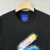 絶賛・半袖Tシャツ 定価2万◆Emmauela・イタリア・ミラノ発◆綿100％ 上質 個性 吸汗速乾 夕焼け スウェット レジャー リゾート 夏服 2XL_画像4