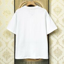 定番EU製＆定価2万◆UABONI*Paris*半袖Tシャツ*ユアボニ*パリ発◆上質コットン 個性 ゆったり 油絵 英字 シンプル おしゃれ 2XL/52サイズ_画像2